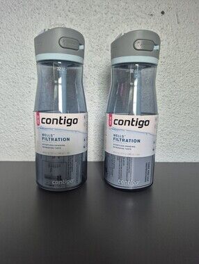 Contigo Wells Filtration Bottle in Light Blue and Gray (Twin)